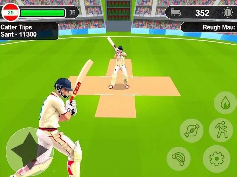 Cricket Basket Hero batting interface